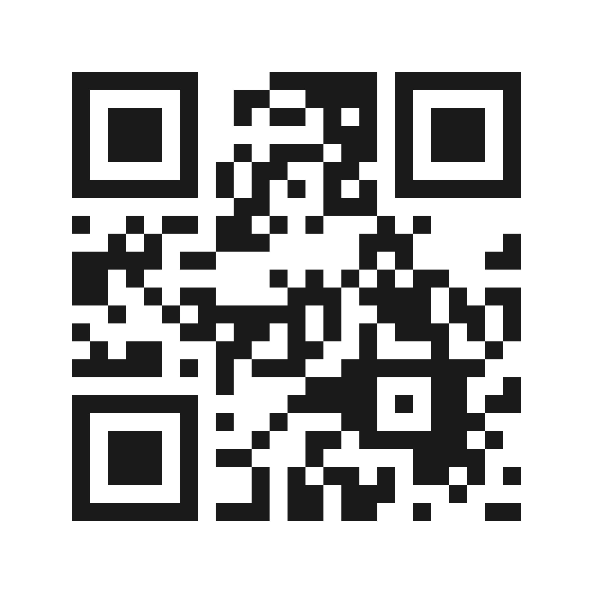 Plain black QR code with square modules